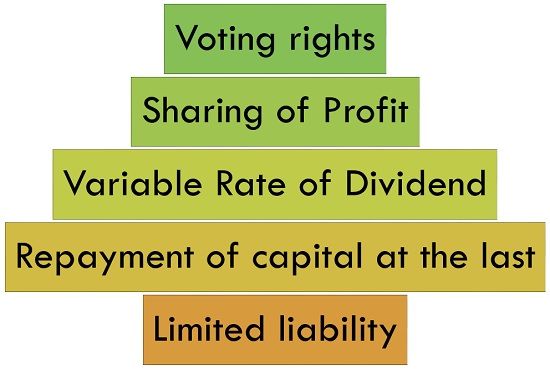 characteristics of equity shares